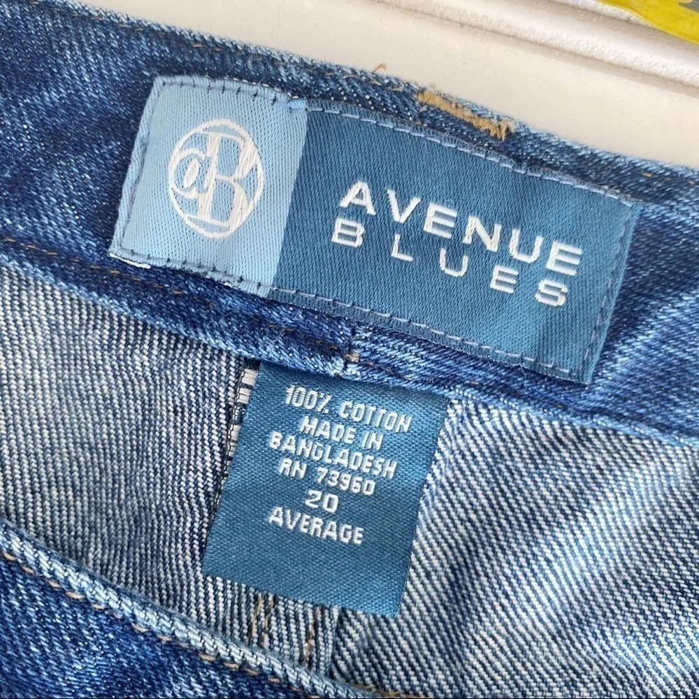 Avenue Blues Boot Cut Jeans Size 20 Average Blue High Rise 100% Cotton Denim - Picture 6 of 11